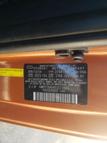 Photo 10 from auction – 2014 HYUNDAI VELOSTER with VIN KMHTC6AD4EU211643