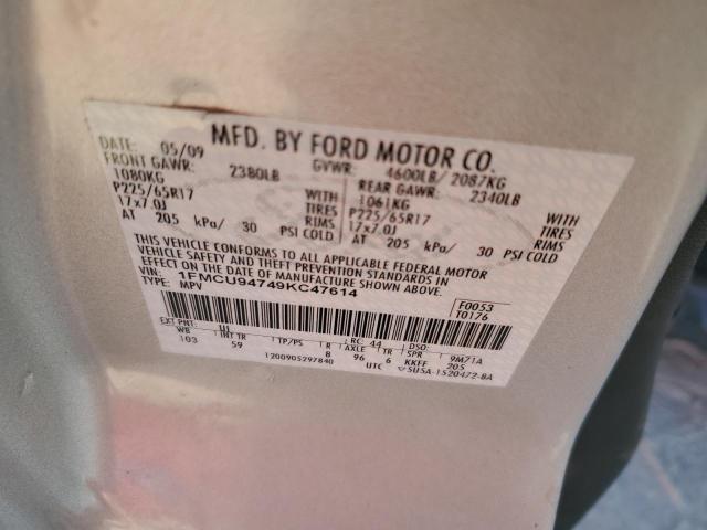 Photo 10 from auction – 2009 FORD ESCAPE LIM with VIN 1FMCU94749KC47614