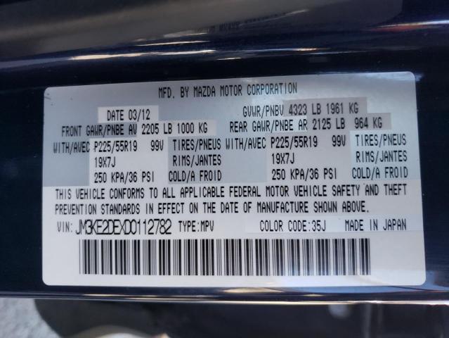 Photo 10 from auction – 2013 MAZDA CX-5 GT with VIN JM3KE2DEXD0112782