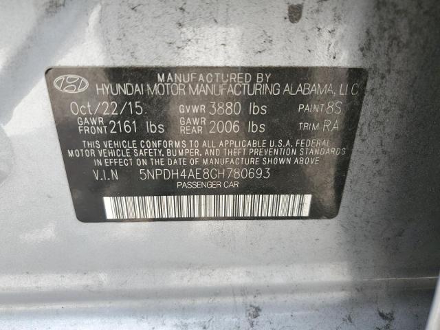 Photo 10 from auction – 2016 HYUNDAI ELANTRA SE with VIN 5NPDH4AE8GH780693