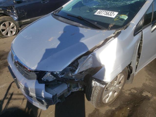 Photo 9 from auction – 2012 HONDA CIVIC LX with VIN 2HGFB2F55CH574615