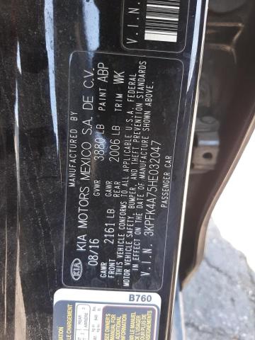 Photo 10 from auction – 2017 KIA FORTE LX with VIN 3KPFK4A75HE032047