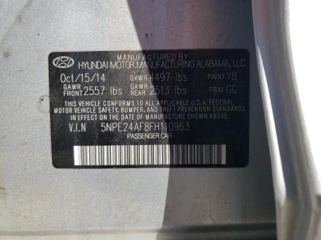 Photo 10 from auction – 2015 HYUNDAI SONATA SE with VIN 5NPE24AF8FH110963
