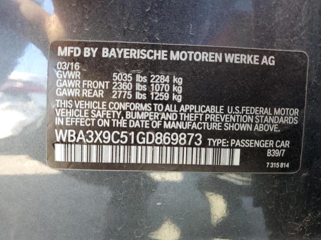 Photo 10 from auction – 2016 BMW 335 XIGT with VIN WBA3X9C51GD869873