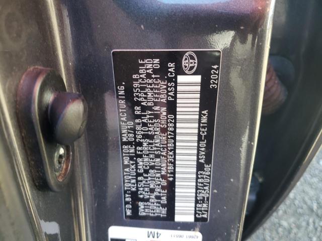 Photo 10 from auction – 2011 TOYOTA CAMRY BASE with VIN 4T1BF3EK1BU178820
