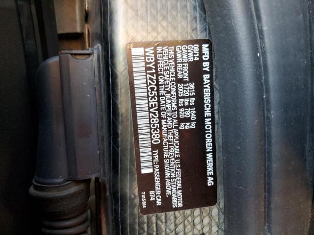 Photo 10 from auction – 2014 BMW I3 BEV with VIN WBY1Z2C53EV285380