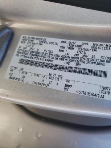 Photo 10 from auction – 2015 FORD ESCAPE SE with VIN 1FMCU0G77FUA19081