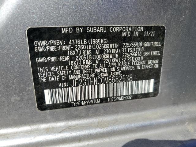 Photo 10 from auction – 2021 SUBARU CROSSTREK with VIN JF2GTHNC0M8682538