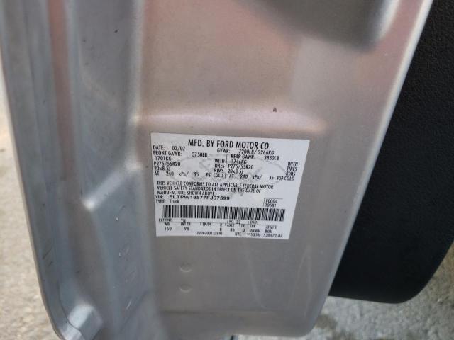 Photo 10 from auction – 2007 LINCOLN MARK LT with VIN 5LTPW18577FJ07599