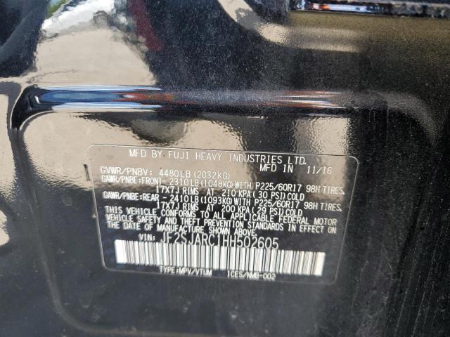 Photo 10 from auction – 2017 SUBARU FORESTER 2 with VIN JF2SJARC1HH502605