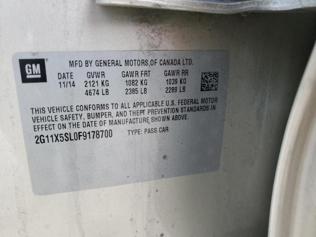 Photo 10 from auction – 2015 CHEVROLET IMPALA LS with VIN 2G11X5SL0F9178700