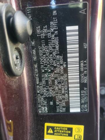 Photo 10 from auction – 2011 TOYOTA HIGHLANDER with VIN 5TDBK3EH6BS079760