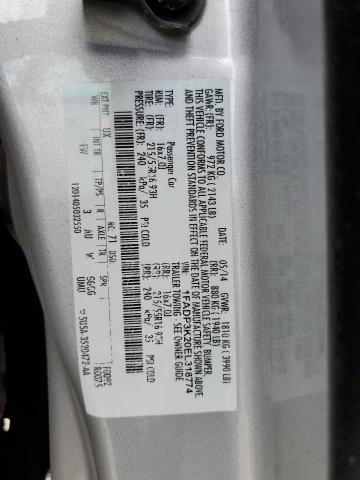Photo 10 from auction – 2014 FORD FOCUS SE with VIN 1FADP3K20EL318774