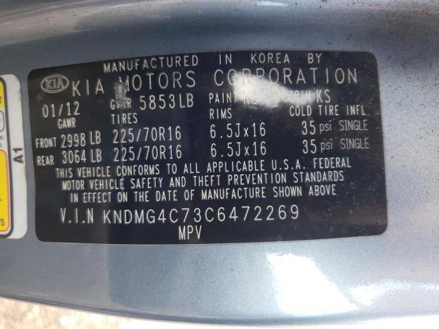 Photo 10 from auction – 2012 KIA SEDONA LX with VIN KNDMG4C73C6472269