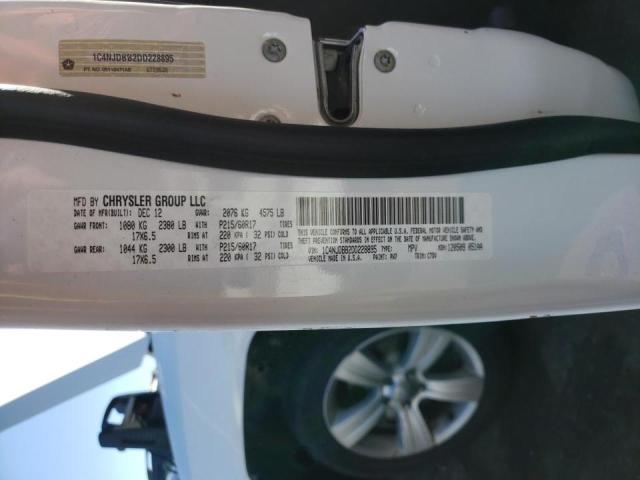 Photo 10 from auction – 2013 JEEP COMPASS SP with VIN 1C4NJDBB2DD228895