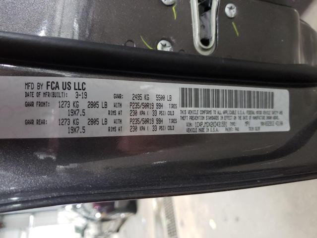 Photo 10 from auction – 2019 JEEP CHEROKEE L with VIN 1C4PJMDX2KD431591