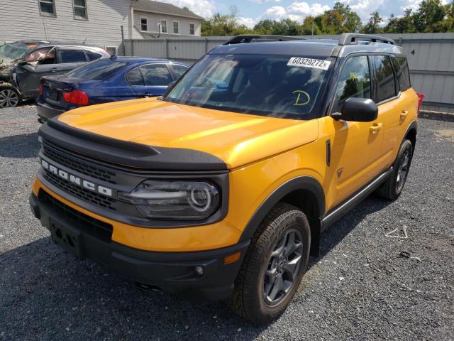 Photo 2 from auction – 2021 FORD BRONCO SPO with VIN 3FMCR9D97MRA87140
