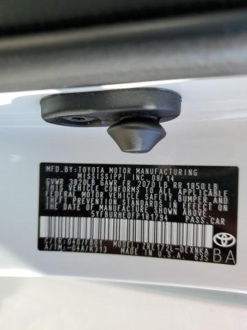 Photo 10 from auction – 2015 TOYOTA COROLLA L with VIN 5YFBURHE0FP181794