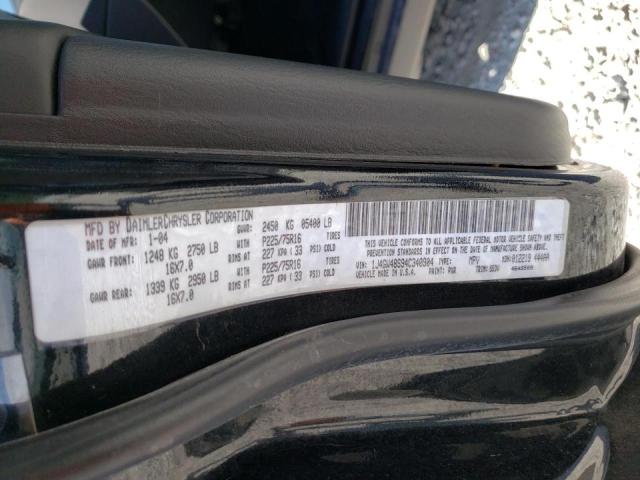 Photo 10 from auction – 2004 JEEP GRAND CHER with VIN 1J4GW48S94C340904