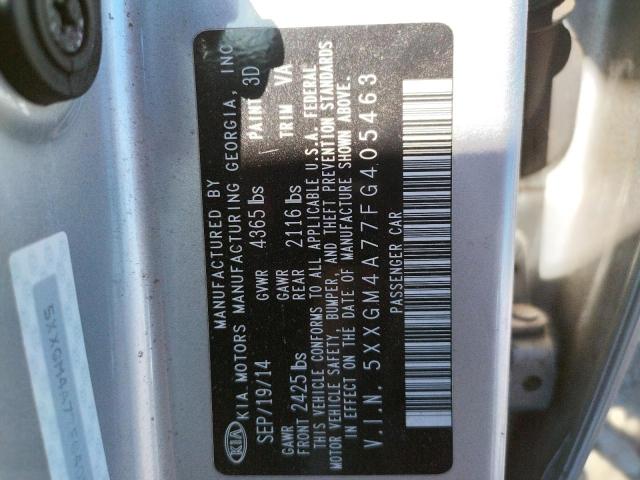 Photo 10 from auction – 2015 KIA OPTIMA LX with VIN 5XXGM4A77FG405463