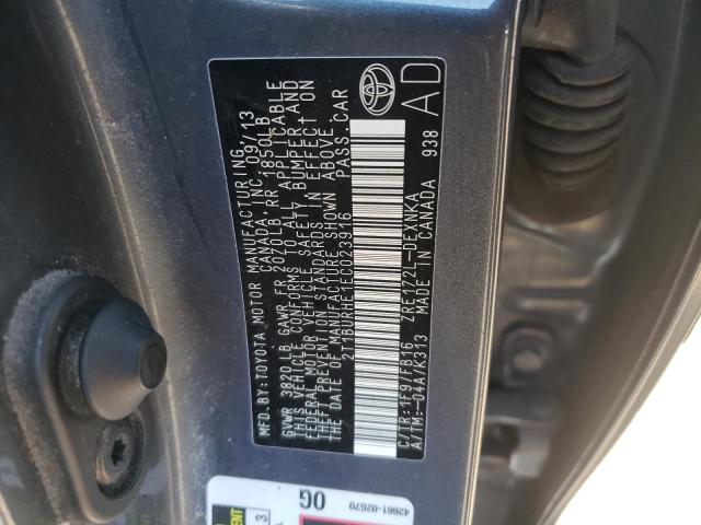 Zdjęcie 10 z aukcji – 2014 TOYOTA COROLLA L z VIN 2T1BURHE1EC023916