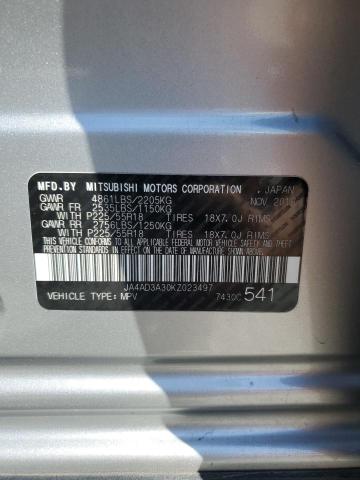 Photo 10 from auction – 2019 MITSUBISHI OUTLANDER with VIN JA4AD3A30KZ023497