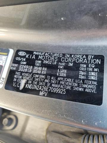 Photo 10 from auction – 2014 KIA SOUL with VIN KNDJN2A26E7099925
