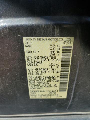 Photo 10 from auction – 2016 NISSAN FRONTIER S with VIN 1N6AD0ER2GN901624