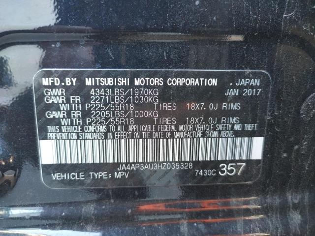 Photo 10 from auction – 2017 MITSUBISHI OUTLANDER with VIN JA4AP3AU3HZ035328