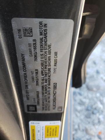 Photo 10 from auction – 2017 CHEVROLET SPARK 1LT with VIN KL8CD6SA7HC718853