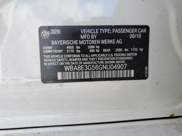 Photo 10 from auction – 2016 BMW 328 XI SUL with VIN WBA8E3G56GNU04907