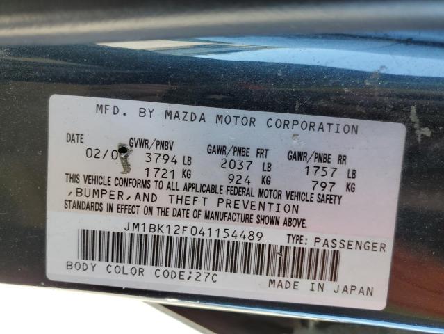 Photo 10 from auction – 2004 MAZDA 3 I with VIN JM1BK12F041154489