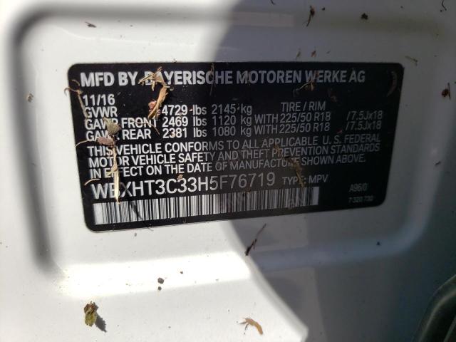 Photo 10 from auction – 2017 BMW X1 XDRIVE2 with VIN WBXHT3C33H5F76719