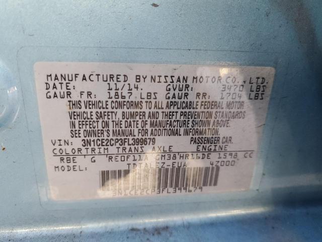 Photo 10 from auction – 2015 NISSAN VERSA NOTE with VIN 3N1CE2CP3FL399679