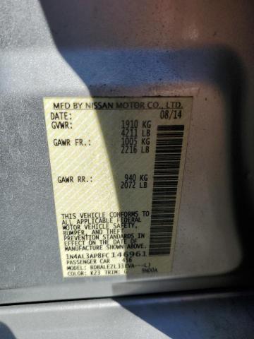 Photo 10 from auction – 2015 NISSAN ALTIMA 2.5 with VIN 1N4AL3AP8FC146961