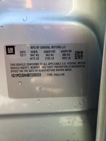 Photo 10 from auction – 2011 CHEVROLET CRUZE LS with VIN 1G1PC5SH4B7206933