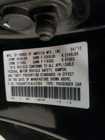 Photo 10 from auction – 2012 ACURA TL with VIN 19UUA8F57CA032394