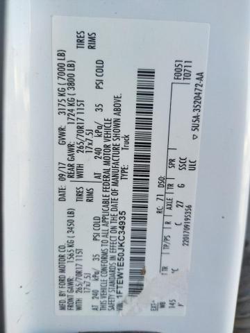 Photo 10 from auction – 2018 FORD F150 SUPER with VIN 1FTEW1E50JKC34935