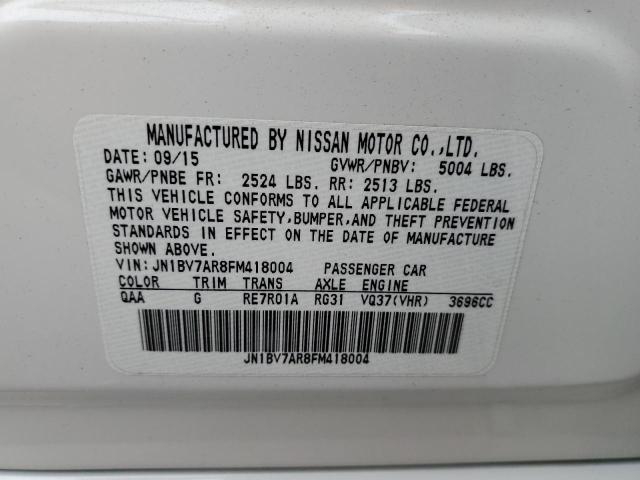 Photo 10 from auction – 2015 INFINITI Q50 BASE with VIN JN1BV7AR8FM418004