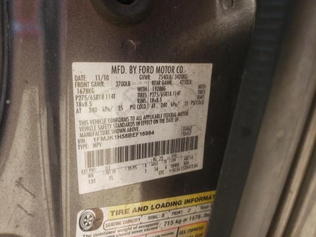 Photo 10 from auction – 2011 FORD EXPEDITION with VIN 1FMJK1H58BEF16984