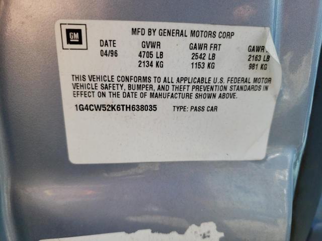 Photo 10 from auction – 1996 BUICK PARK AVENU with VIN 1G4CW52K6TH638035
