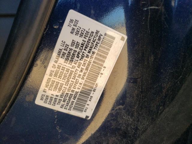 Photo 10 from auction – 2006 HONDA ODYSSEY EX with VIN 5FNRL38696B118146