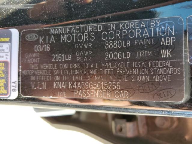 Photo 10 from auction – 2016 KIA FORTE LX with VIN KNAFK4A69G5615266