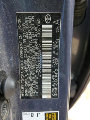 Photo 10 from auction – 2010 TOYOTA PRIUS with VIN JTDKN3DU5A0058437