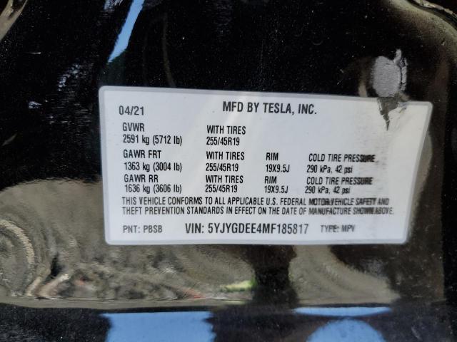 صورة رقم 10 من المزاد - 2021 TESLA MODEL Y مع VIN 5YJYGDEE4MF185817