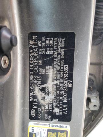 Photo 10 from auction – 2013 KIA SOUL with VIN KNDJT2A5XD7615363