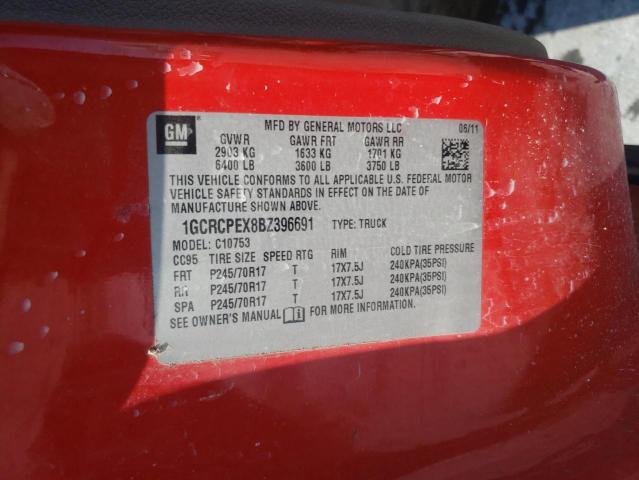 Photo 10 from auction – 2011 CHEVROLET silverado with VIN 1GCRCPEX8BZ396691