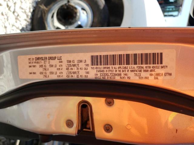 Photo 10 from auction – 2012 DODGE RAM 3500 S with VIN 3C63DRGL7CG304908