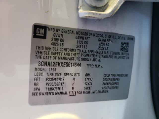 Photo 10 from auction – 2014 CHEVROLET CAPTIVA LS with VIN 3GNAL2EKXES614644