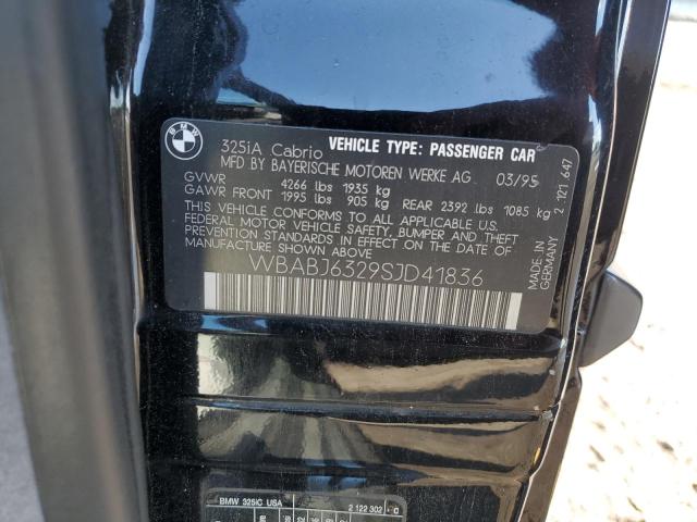 Photo 10 from auction – 1995 BMW 325 IC AUT with VIN WBABJ6329SJD41836